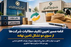 فهرست تهاتر با طلب دولتی و استمهال تسهیلات واردات کالاهای اساسی روی میز بانک مرکزی و وزارت جهاد کشاورزی